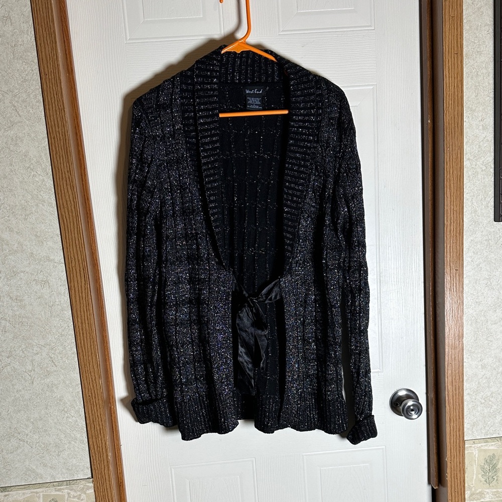 Women's Black Cardigan Sweater